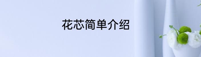 花芯简单介绍