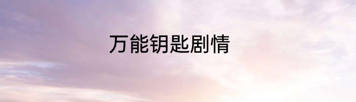 万能钥匙剧情