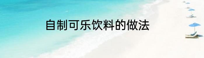 自制可乐饮料的做法