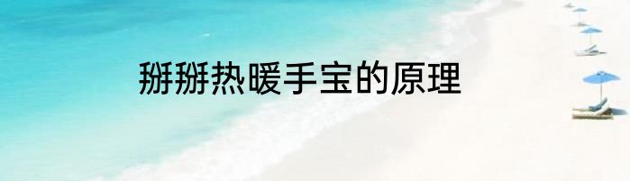 掰掰热暖手宝的原理