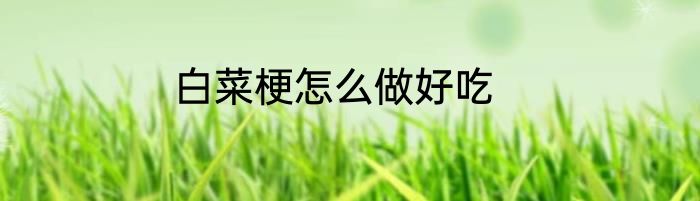 白菜梗怎么做好吃