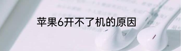 苹果6开不了机的原因