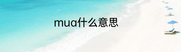 mua什么意思