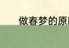 做春梦的原因女人是什么意思