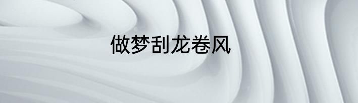 做梦刮龙卷风
