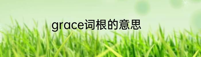 grace词根的意思