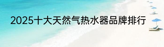 2025十大天然气热水器品牌排行