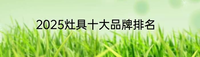 2025灶具十大品牌排名