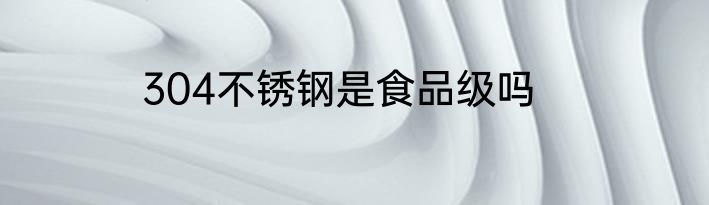 304不锈钢是食品级吗