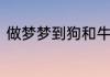 做梦梦到狗和牛同时出现是什么兆头