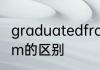 graduatedfrom与begraduatedfrom的区别