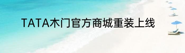 TATA木门官方商城重装上线