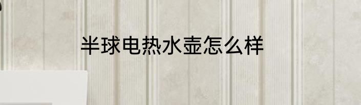 半球电热水壶怎么样