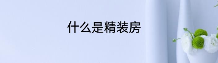 什么是精装房