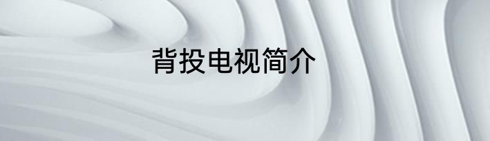 背投电视简介
