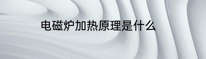 电磁炉加热原理是什么