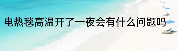 电热毯高温开了一夜会有什么问题吗