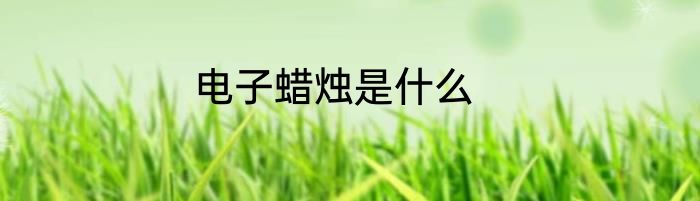 电子蜡烛是什么