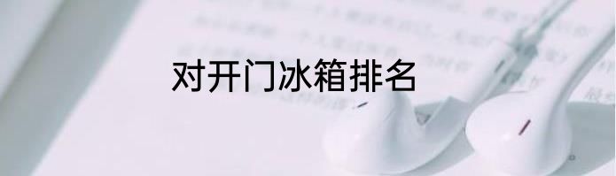 对开门冰箱排名