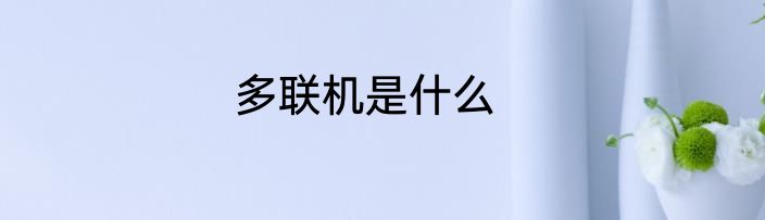 多联机是什么