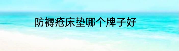 防褥疮床垫哪个牌子好