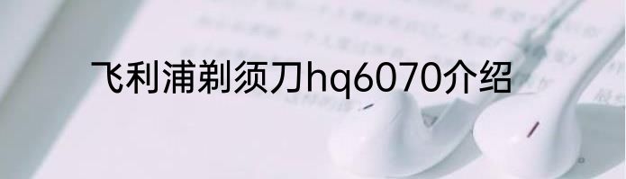 飞利浦剃须刀hq6070介绍