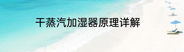 干蒸汽加湿器原理详解