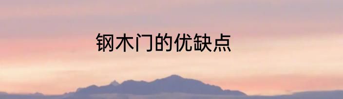 钢木门的优缺点