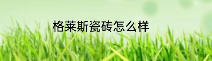 格莱斯瓷砖怎么样