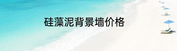硅藻泥背景墙价格