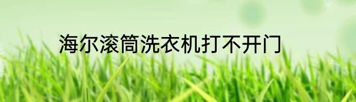 海尔滚筒洗衣机打不开门