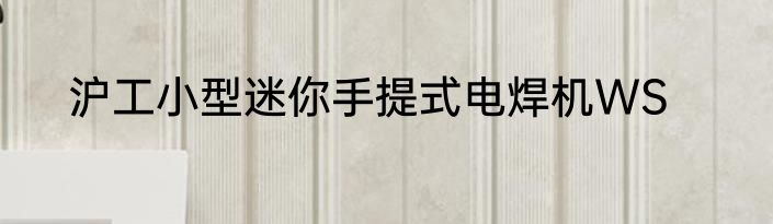 沪工小型迷你手提式电焊机WS