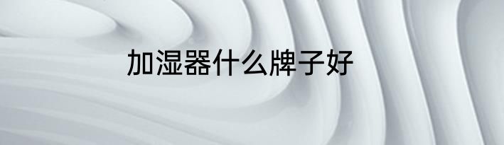 加湿器什么牌子好