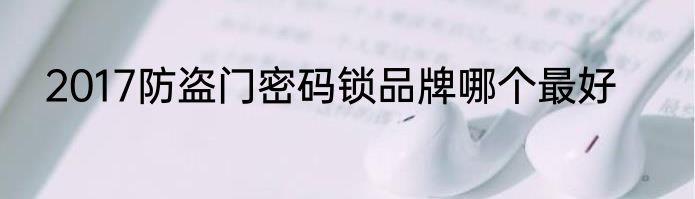 2017防盗门密码锁品牌哪个最好