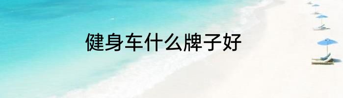 健身车什么牌子好