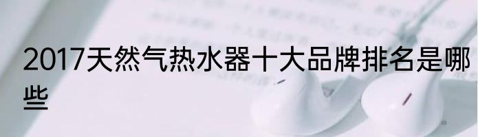 2017天然气热水器十大品牌排名是哪些