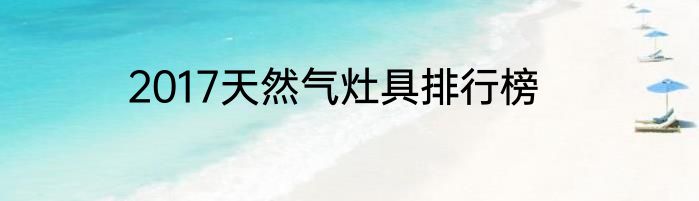 2017天然气灶具排行榜