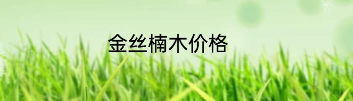 金丝楠木价格
