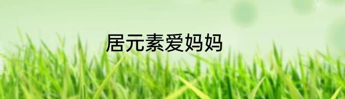 居元素爱妈妈