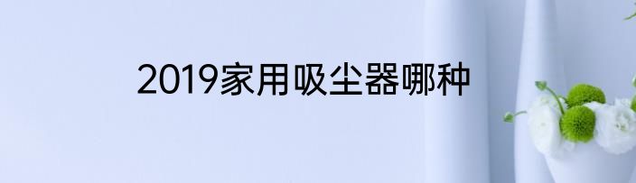 2019家用吸尘器哪种