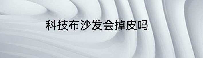 科技布沙发会掉皮吗