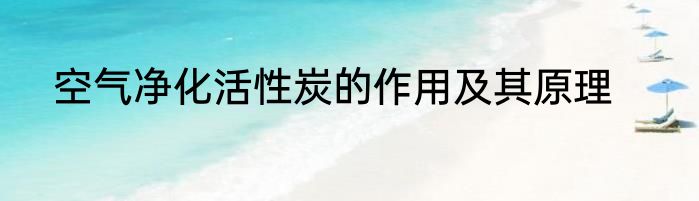 空气净化活性炭的作用及其原理