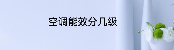 空调能效分几级
