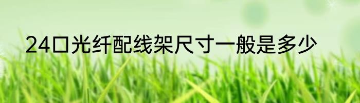 24口光纤配线架尺寸一般是多少