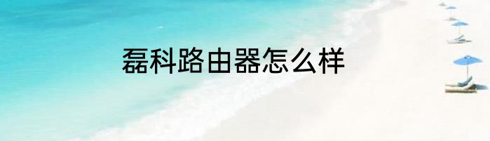 磊科路由器怎么样