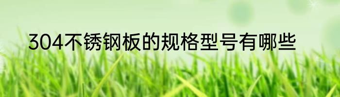 304不锈钢板的规格型号有哪些