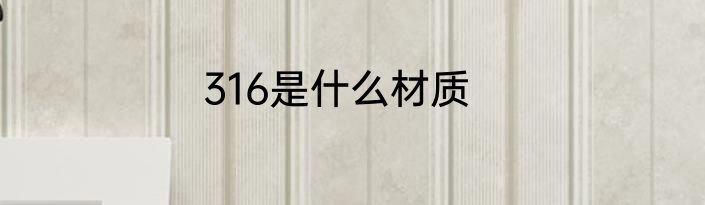 316是什么材质