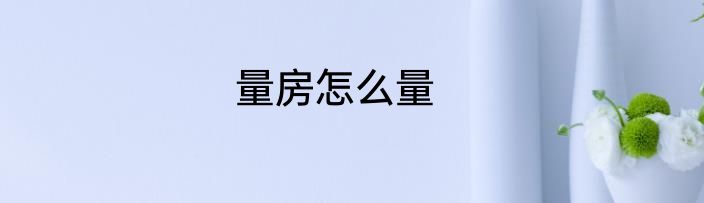 量房怎么量