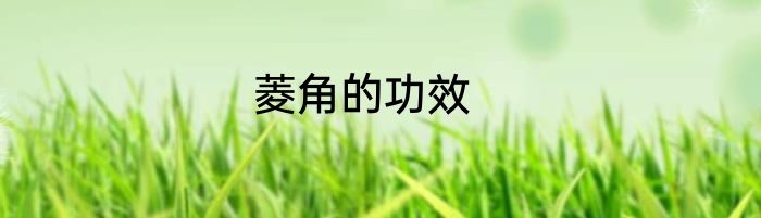 菱角的功效