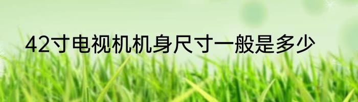 42寸电视机机身尺寸一般是多少